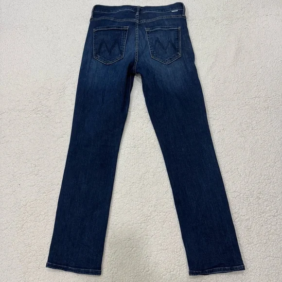 Mother Mid Rise Dazzler Ankle Straight Leg Wash Teaming Up Size 27 $248 - Picture 8 of 11
